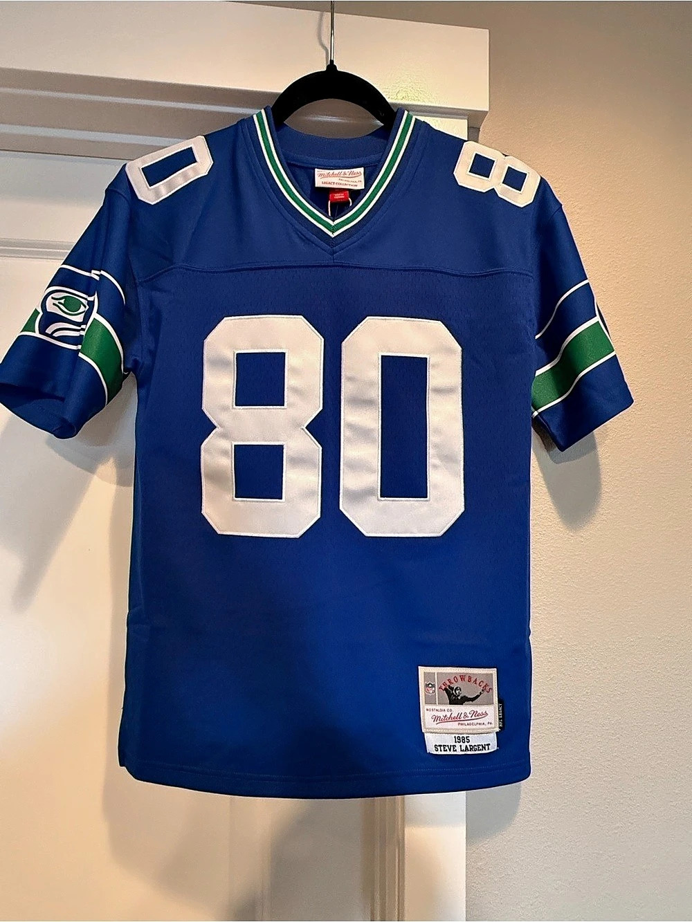 Mitchell & Ness Steve Largent Seattle Seahawks 1985 Throwback Jersey 1985 Jersey